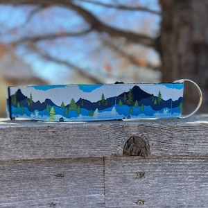 The Mountain Dog Collar ~ Nature Dog Collar ~ Tree Dog Collar ~ Slip-Style Dog Collar ~ Colorado Dog Collar