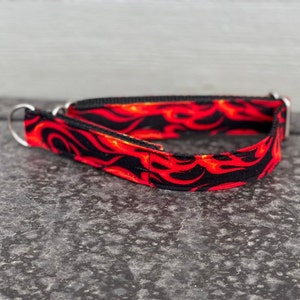 The Inferno Dog Collar ~ Fire Dog Collar ~ Flame Collar ~ Boy Dog Collar ~ Bright Dog Collar ~ Handsome Collar