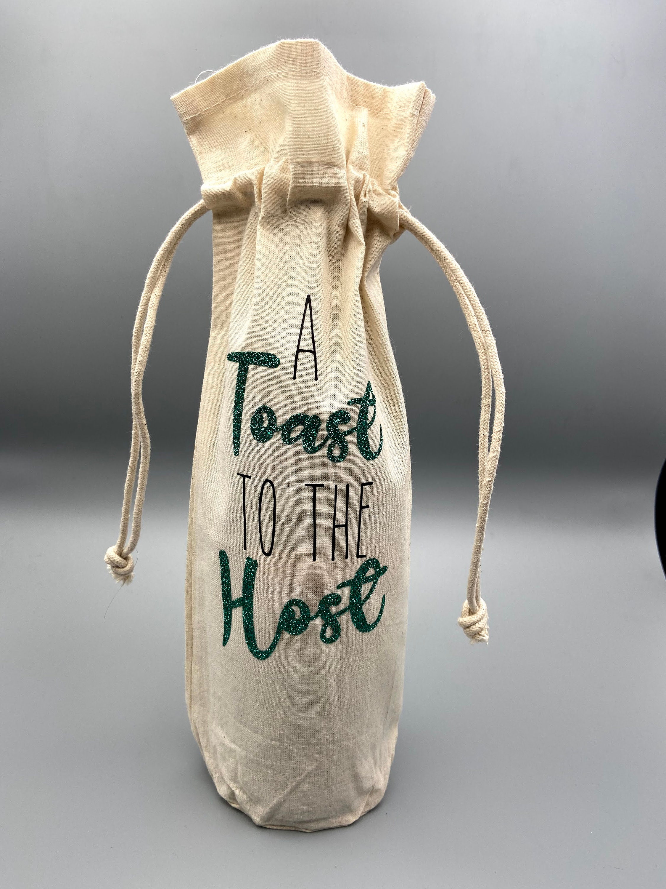 Canvas Wine Gift Bags Birthday Thank You Gift Celebration Custom Wine