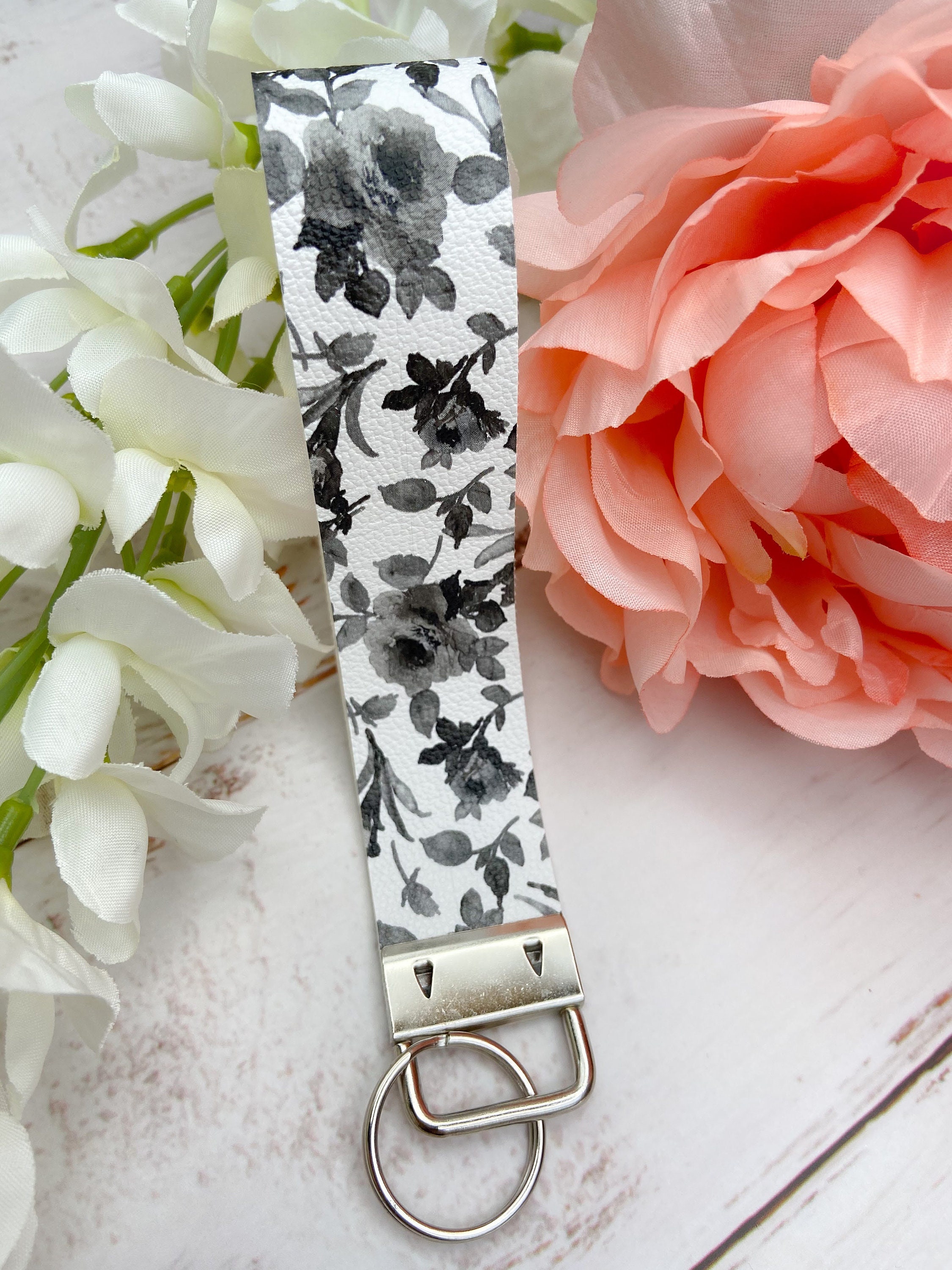 WOFASHPURET bag handle DIY wrist strap Handbag wrist strap floral handbag  ladies purses wristlet lanyard floral bag