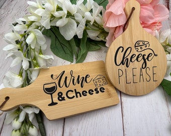 Personal Charcuterie Cheese Boards / Individual Cheese Board / Wine and Cheese Board