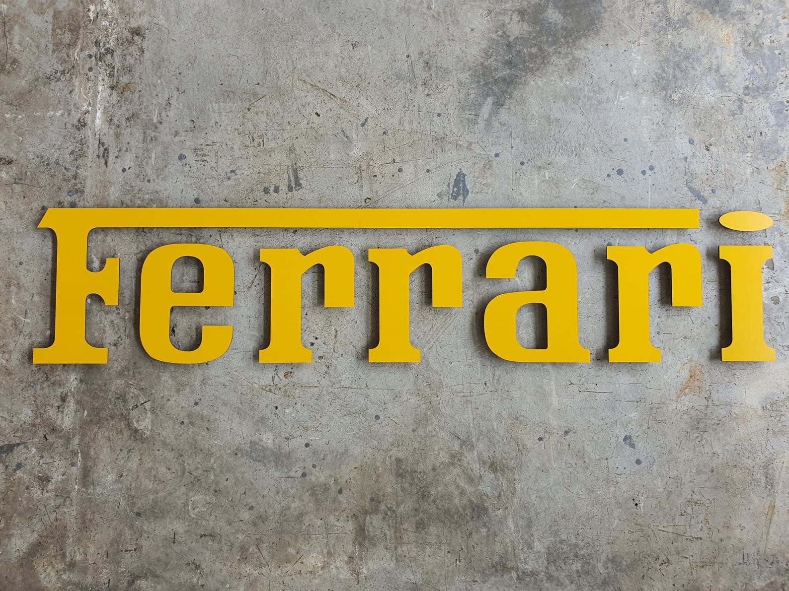Ferrari Wall Logo, Aluminum Lettering* - Etsy