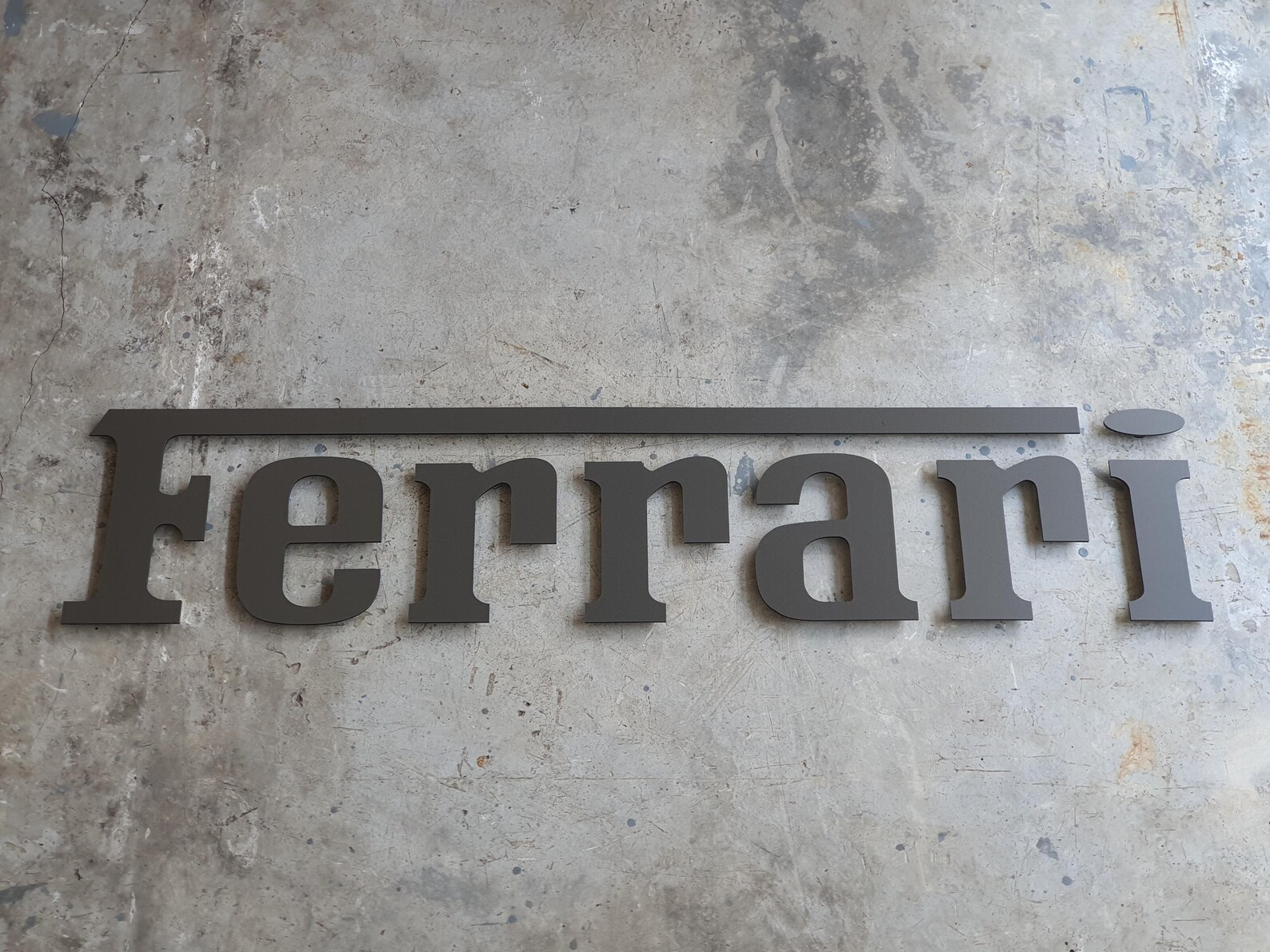 Ferrari Wall Logo, Aluminum Lettering* - Etsy