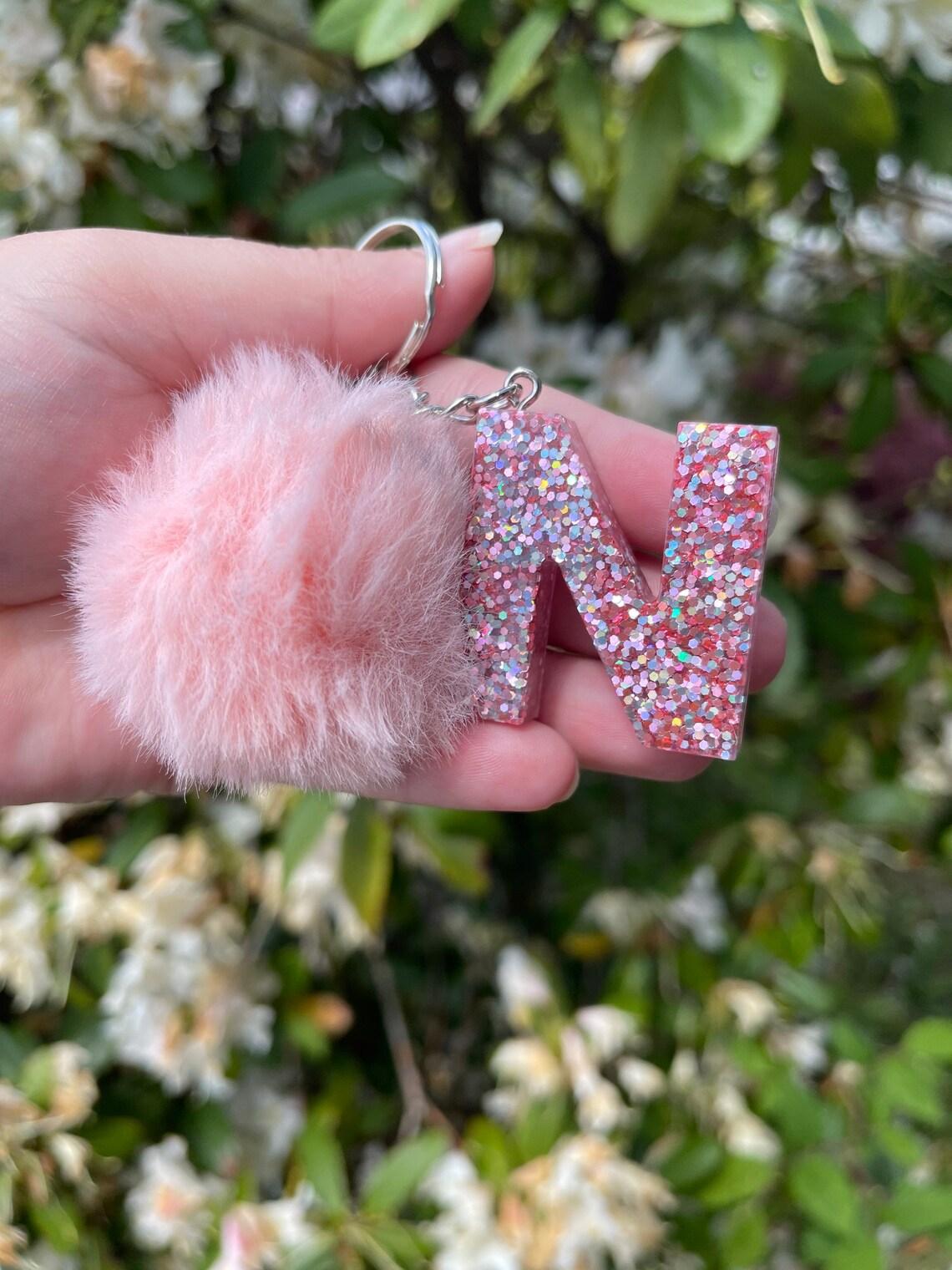 Letter N keychain Etsy