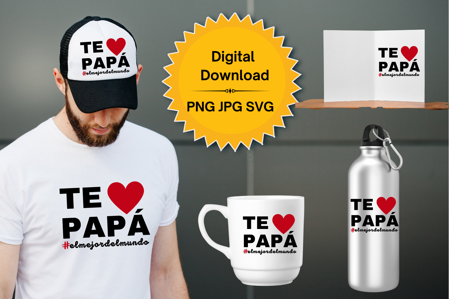 Father's Day Design | Diseño Para El Día Del Padre | Digital Download ...