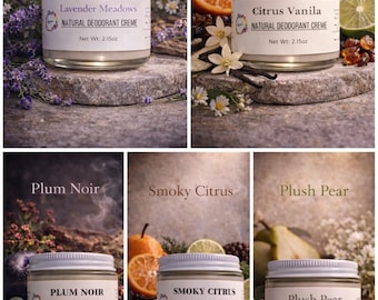 Natural Cream Deodorant | Baking Soda Free | All Day Protection | Multiple Scents | Handmade | Aeindry Skincare