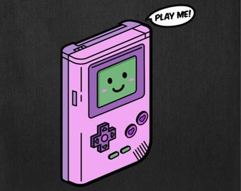 Cute Gameboy Tote Bag | Game Boy Bag | Retro Gaming Tote Bag for Retro Gamer Girls | Classic Gaming Tote Bags | Sweet Gaming Bag Playful Boy