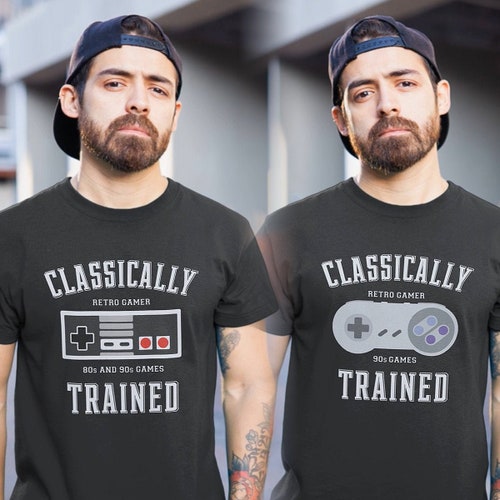 Classically Trained 8-Bit NES | 16-Bit SNES | Retro Gaming Tshirts | Gamer T shirts | Geeky Gamer Tees | Retro Video Game T-Shirts for Geeks