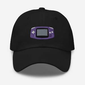 Game Boy Advance GBA dad hat, Gameboy Advance retrogaming cap, Old school gamer cap, Embroidered retrogamer hats, Retro games embroidery hat