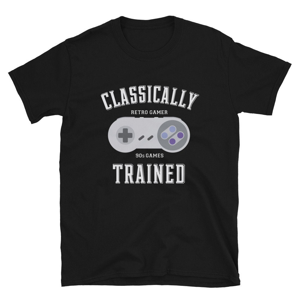 Classically Trained 8-bit NES | 16-bit SNES | Retro Gaming Tshirts