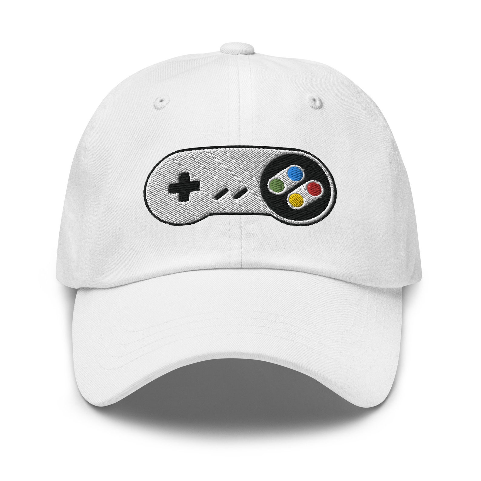 Video Game Controller Gamer Hat, Abstract SNES SFC Gamer Cap ...