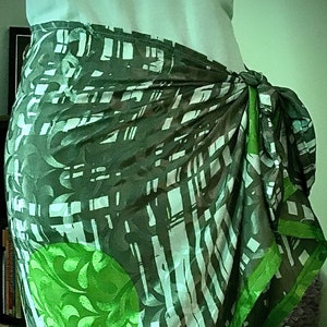 Beach Cover-Up/Sarong/Wrap/Upcycled Sari/One Of A Kind
