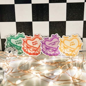 Zodiac Babe Cake Holographic Sticker For Water Bottles, Laptops, Kindles & Notebooks