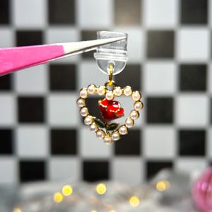 Rose Dust Plug Charm For Kindles, iPhones & Androids, Rose Charm, Kindle Charm, Phone Charm, Dust Plug Charm