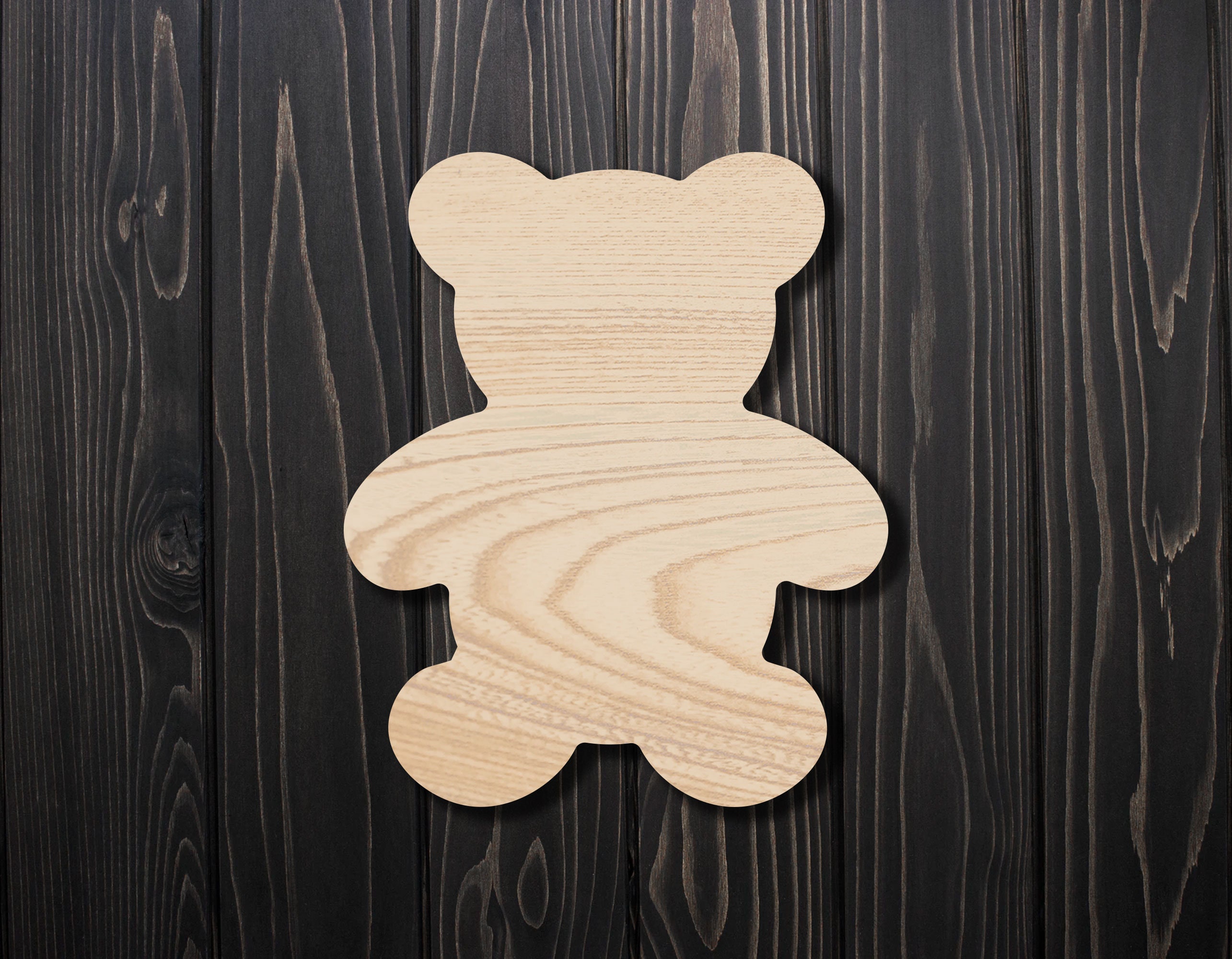 Teddy Bear Cutout Multiple Sizes Laser Cut Teddy Bear Etsy