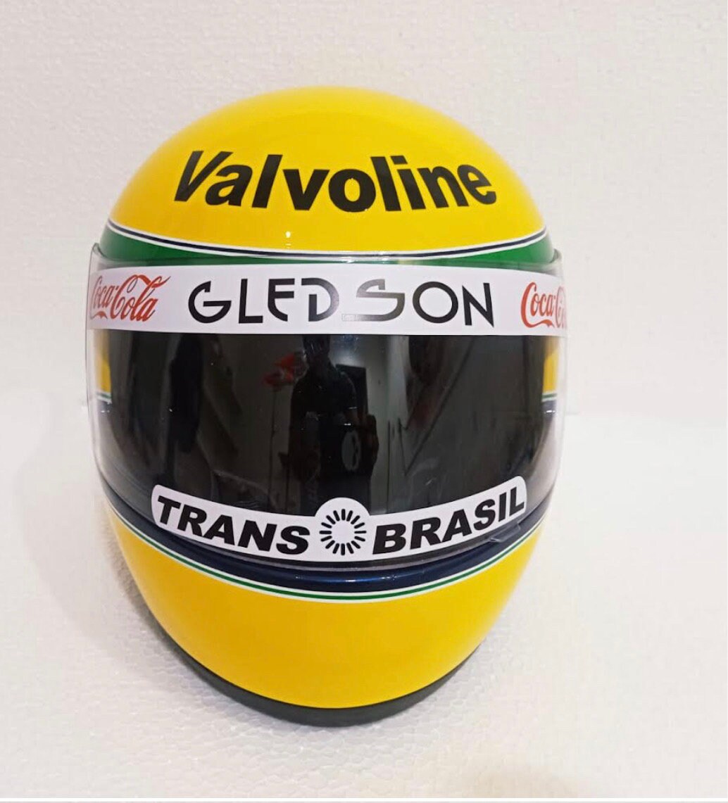 Ayrton Senna 1979 1980 Karting Full-Size 1:1 Replica Helmet, 60% OFF