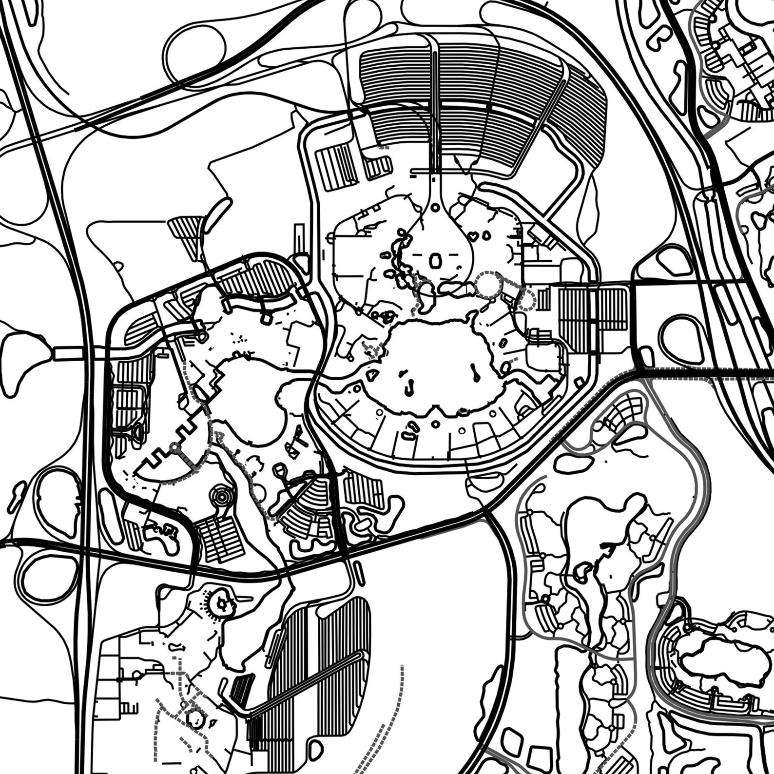 Disney World Map Print Poster Canvas Map of Disney World Etsy