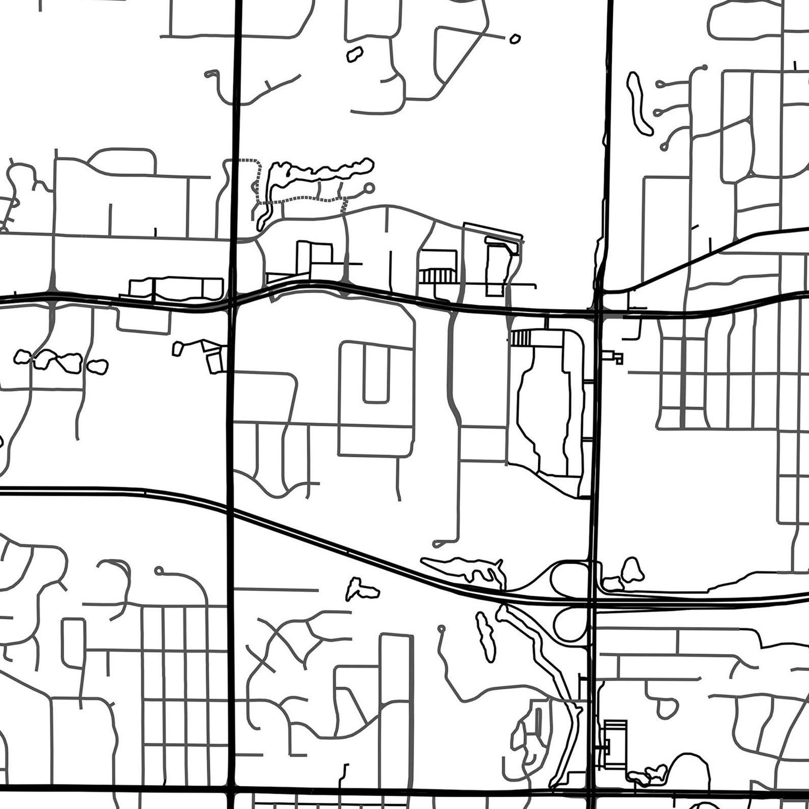 Brookfield Map Print Poster Canvas Map of Brookfield Etsy