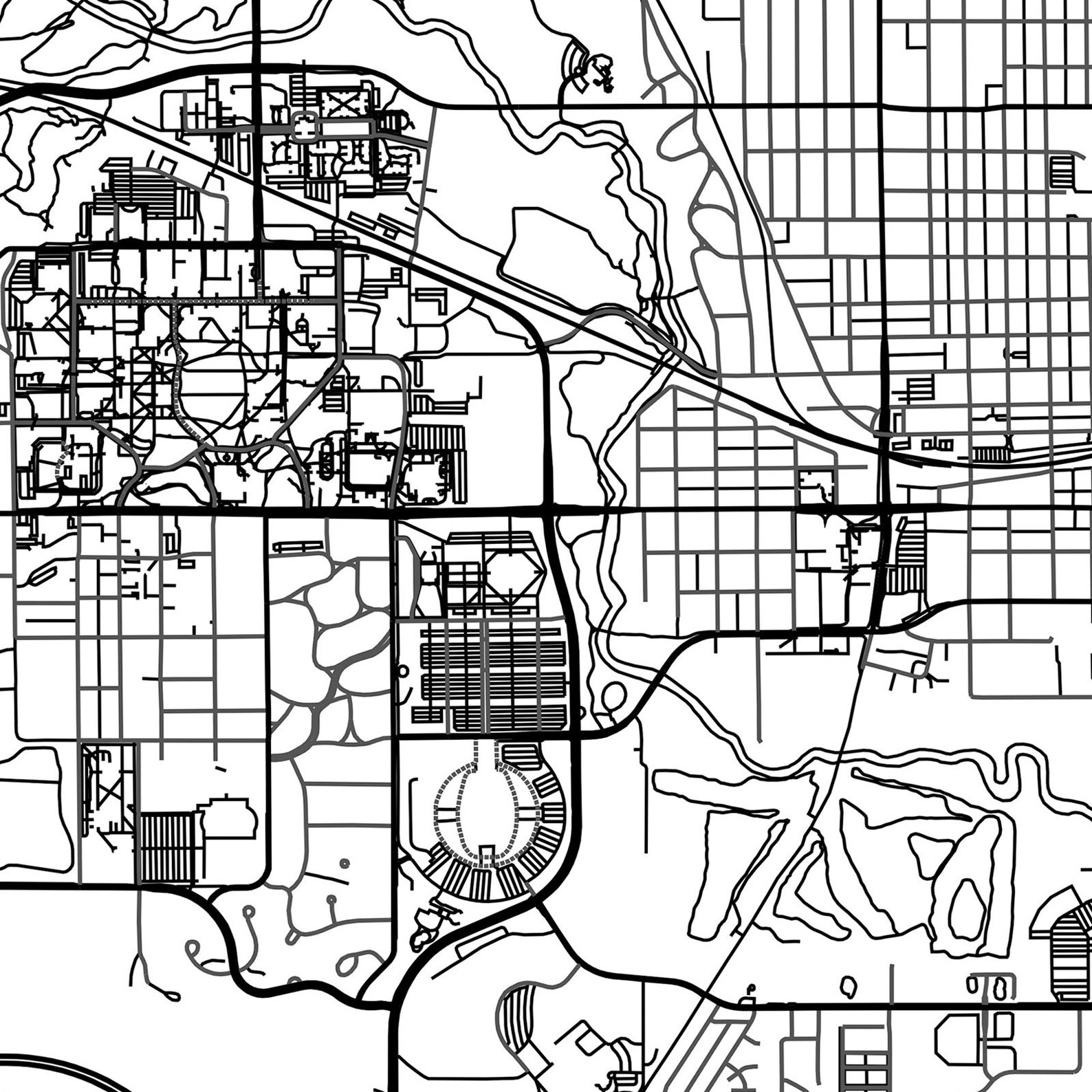 Ames Map Print Poster Canvas Map of Ames Iowa Etsy