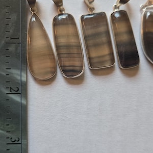 Fluorite Pendants • 925 silver jewelry • Healing Crystals • For necklace • Gift for him or her • Rainbow Fluorite gemstone jewelry making 画像 3