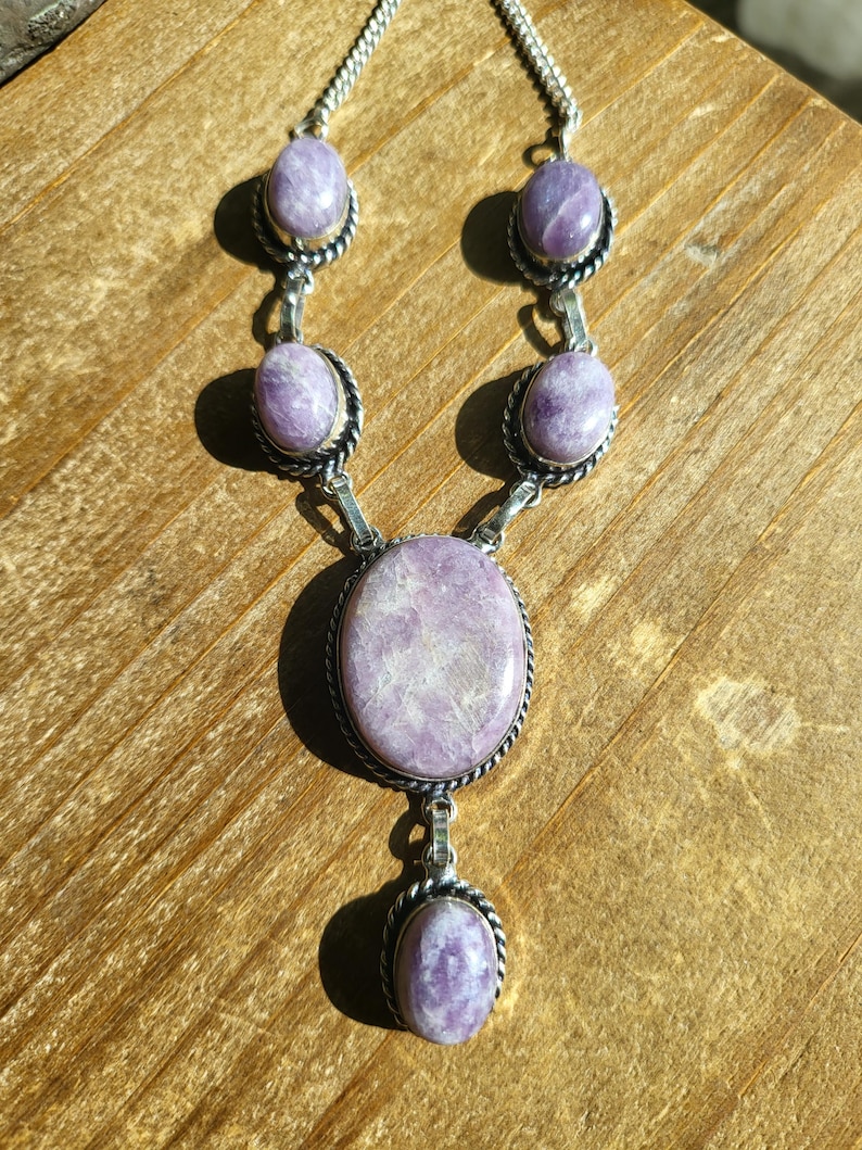 Large Lavender Lepidolite 18" in length
