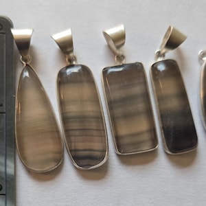 Fluorite Pendants • 925 silver jewelry • Healing Crystals • For necklace • Gift for him or her • Rainbow Fluorite gemstone jewelry making 画像 1