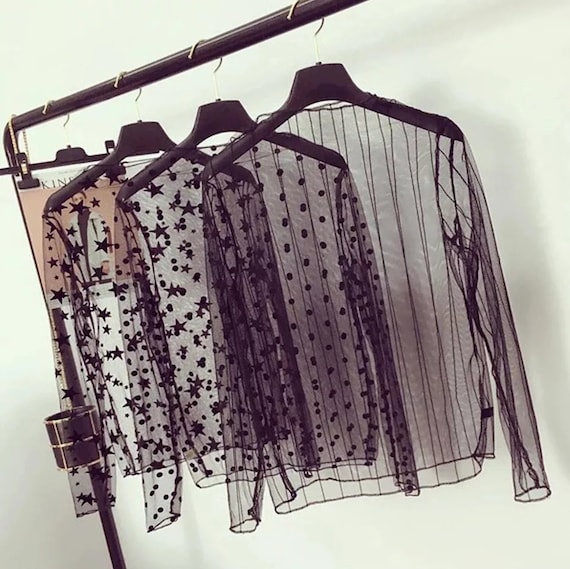 トップス Perfume Closet / Sheer Print Tops Moon トップス Perfume Closet Sheer Pleats Bustier Moon Sheer