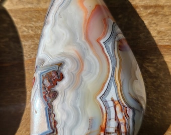 Crazy Lace Agate Necklace, Healing Necklace, Agate Necklace, Crazy Lace Agate Pendant, Crystal Necklace, Boho, Gift for her, Agate Necklace