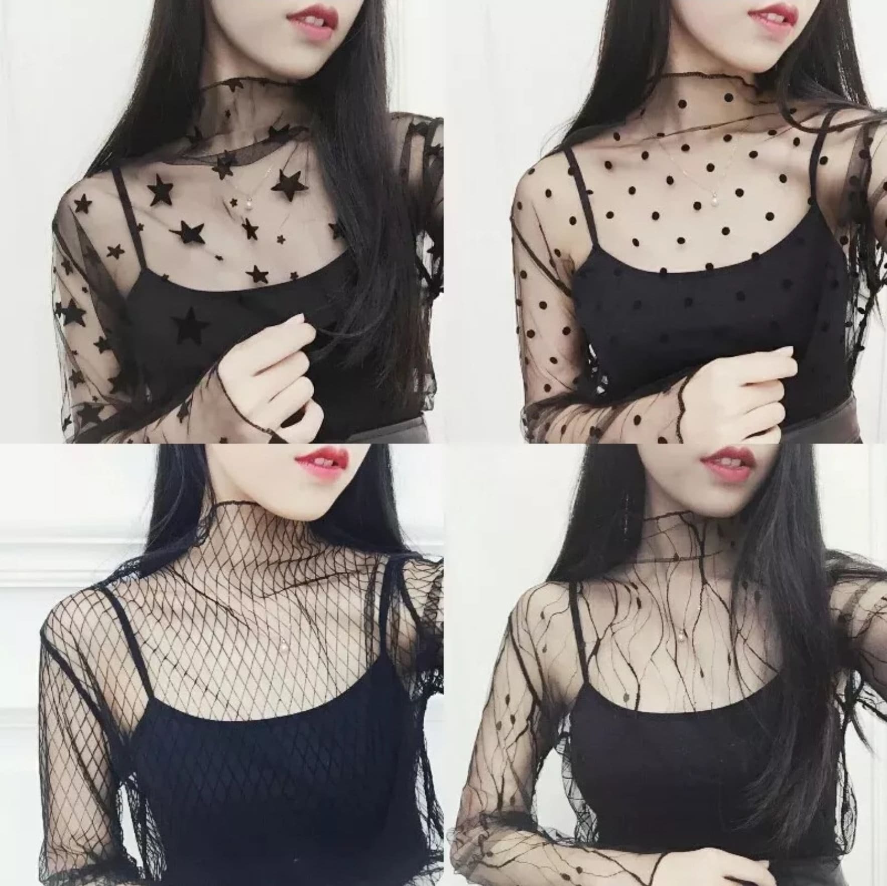 sheer moon and stars top