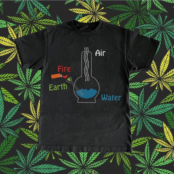 Marijuana T-Shirt - Weed Shirt, Cannabis Tee, Bong Tee, 420 Tee, Hippie Tee, Bojo Tee, Smokers Tee, Stoner Gift, Ganja Tee, Hemp Shirt