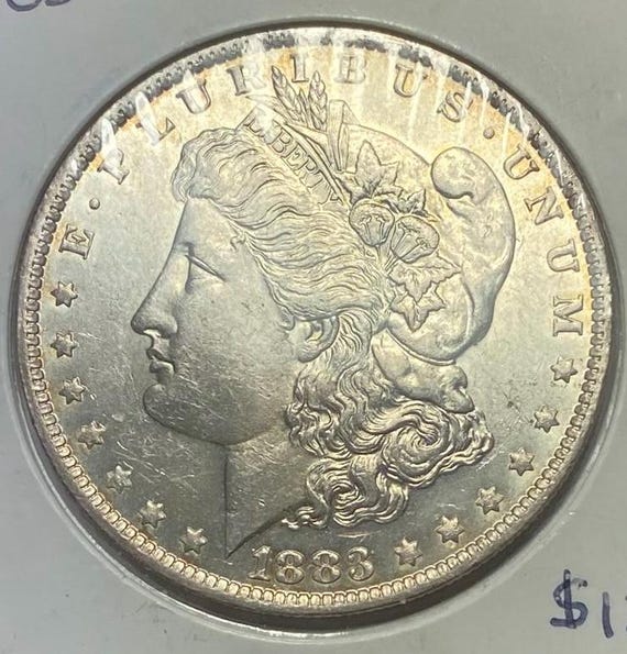 1883-O モルガン銀貨 ミントステート - Etsy 日本
