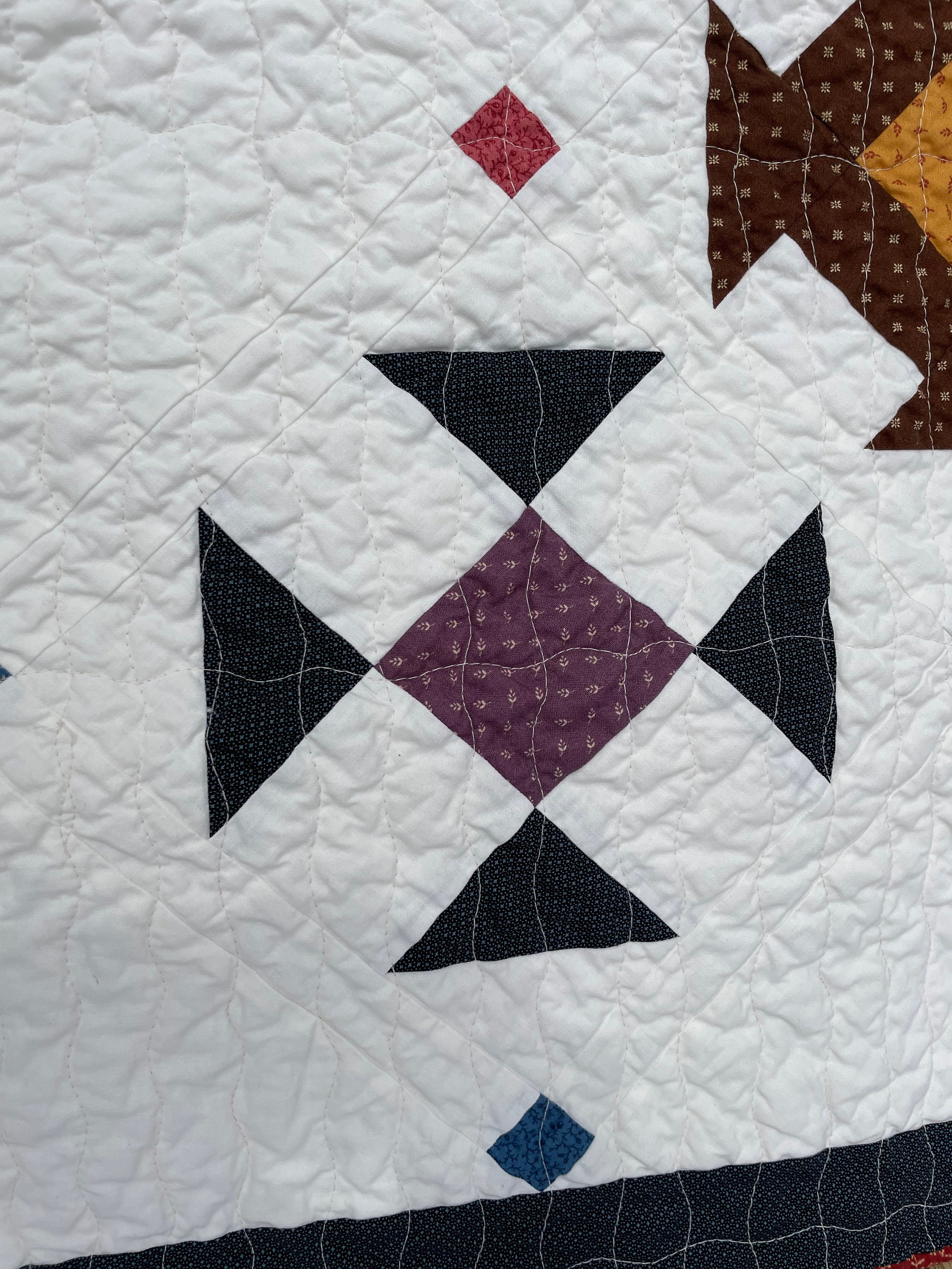 Red and Blue Quilt Etsy