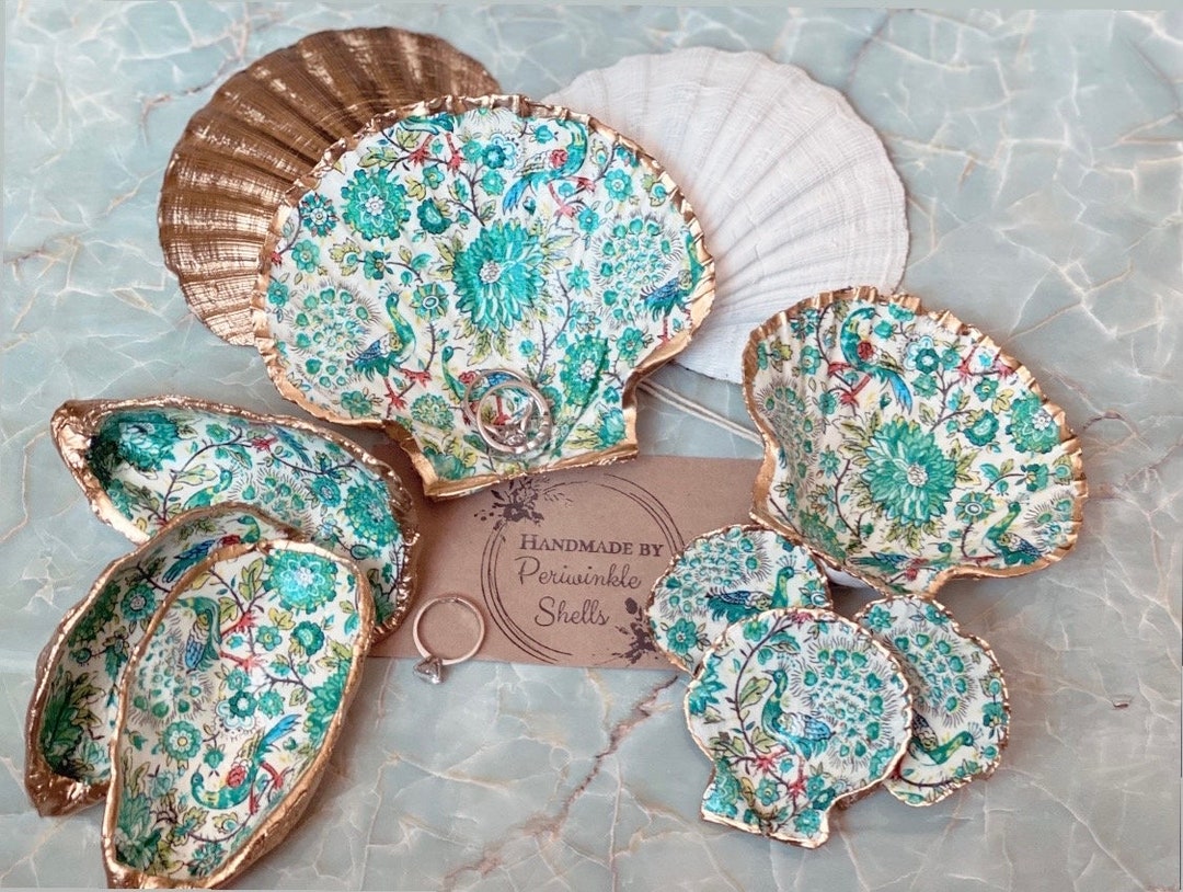 Shell Bird Design Green Bird Design Sea Shells - Etsy