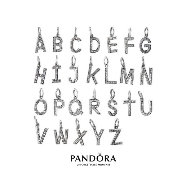 Pandora Letter Charms ALE S925 Silver Alphabet Dangle