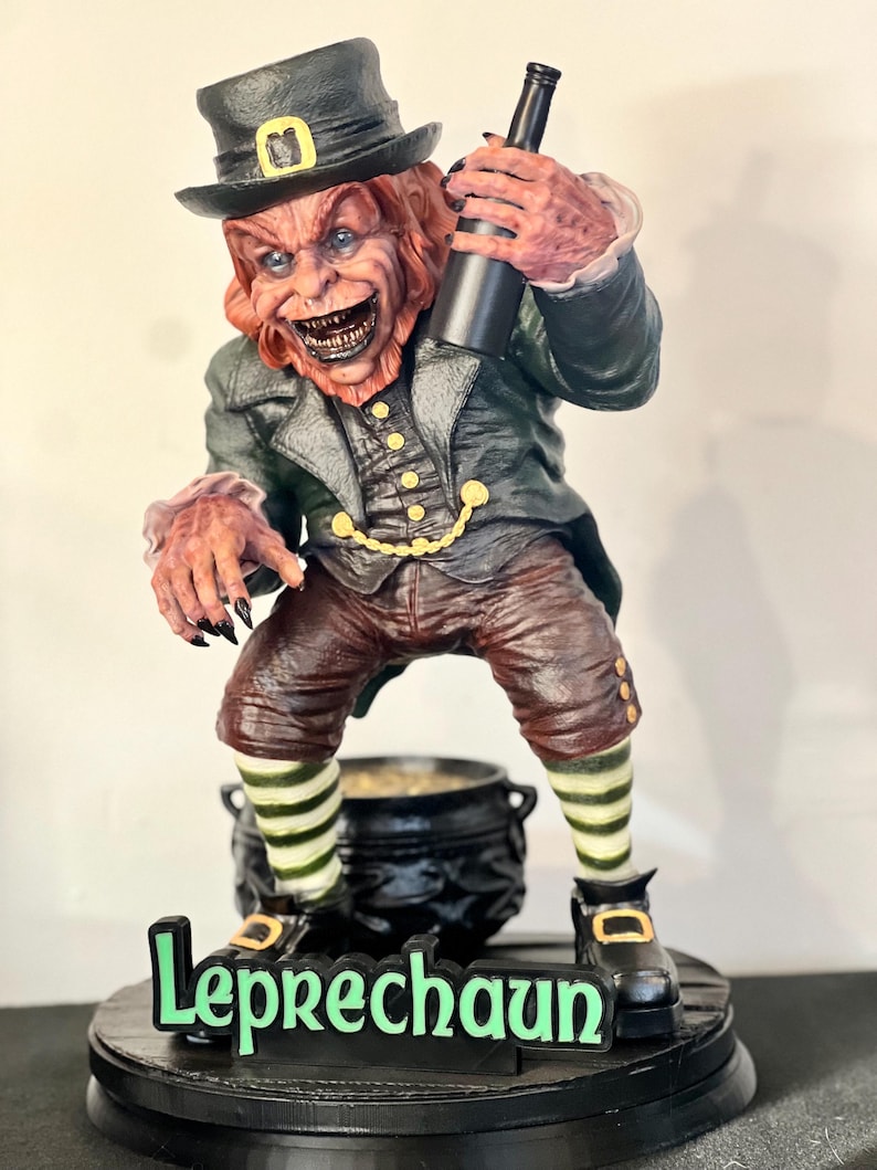 The Leprechaun Bust Statue Horror image 2