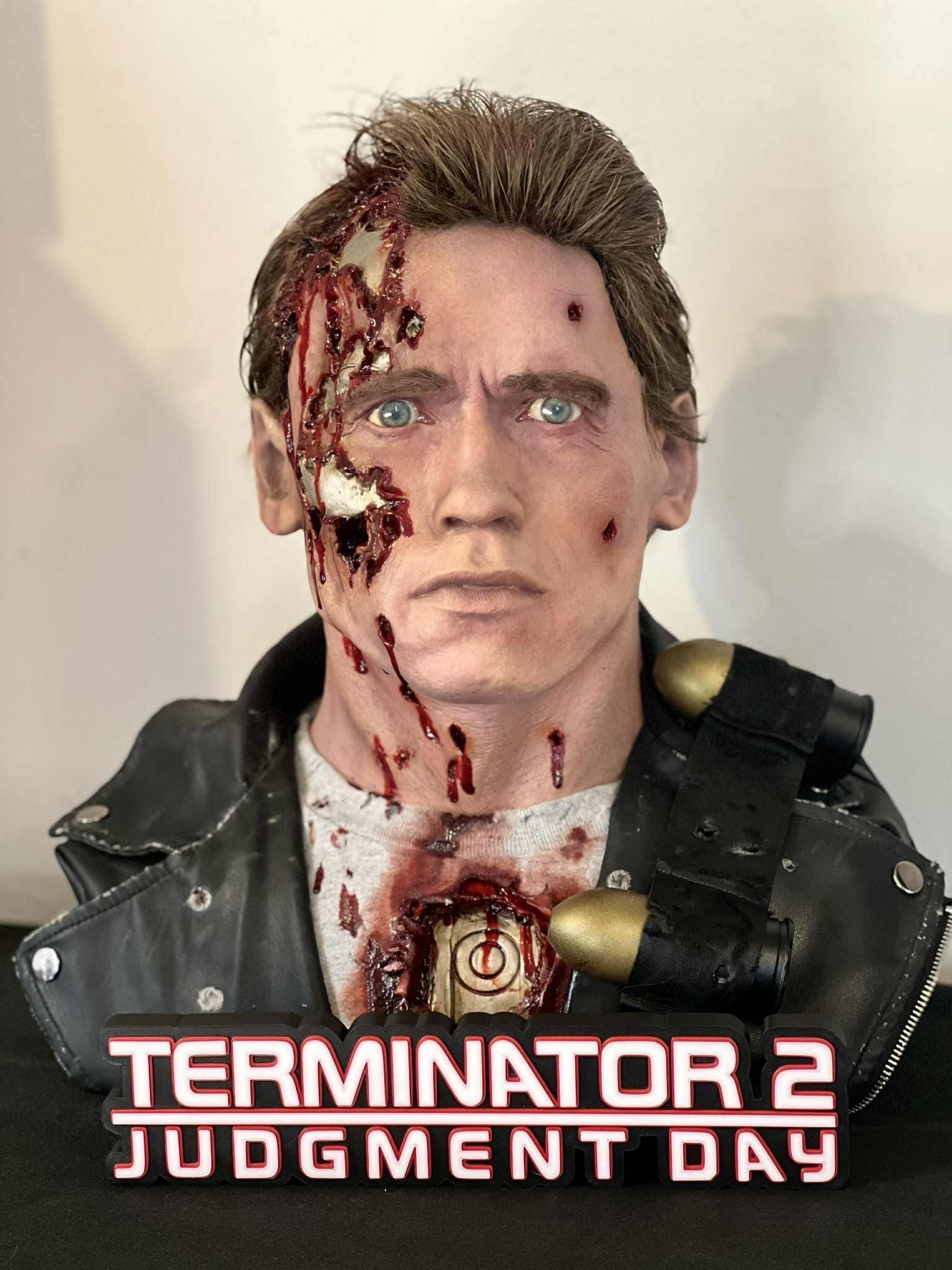 Terminator Resin Bust Prop 1:1 Statue Horror UK
