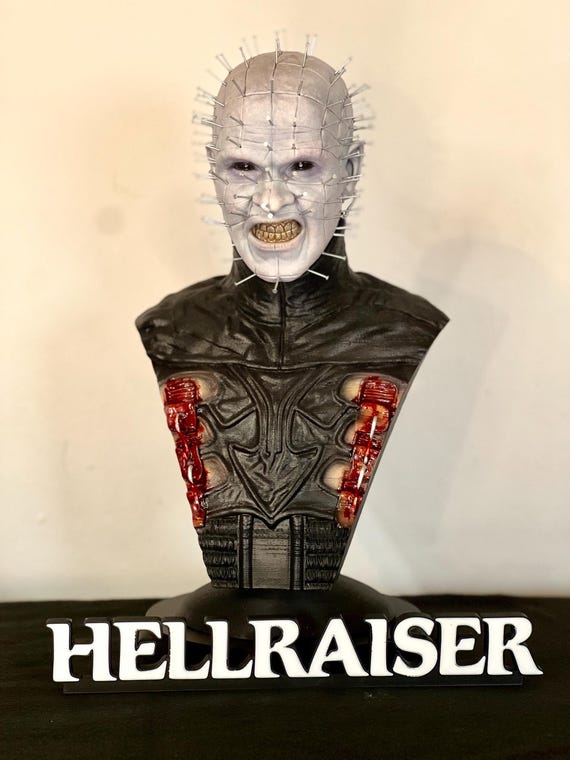 Hellraiser Pinhead Bust Statue Horror 1:2 Scale - Etsy