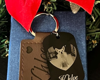 Personalised Photograph Keyring Laser Engraved