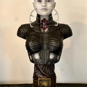 Female Cenobite Bust Statue Horror