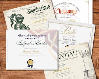Classical Conversations EOY Award Certificates | Printable Director Pack (Digital Download) PRINT ONLY