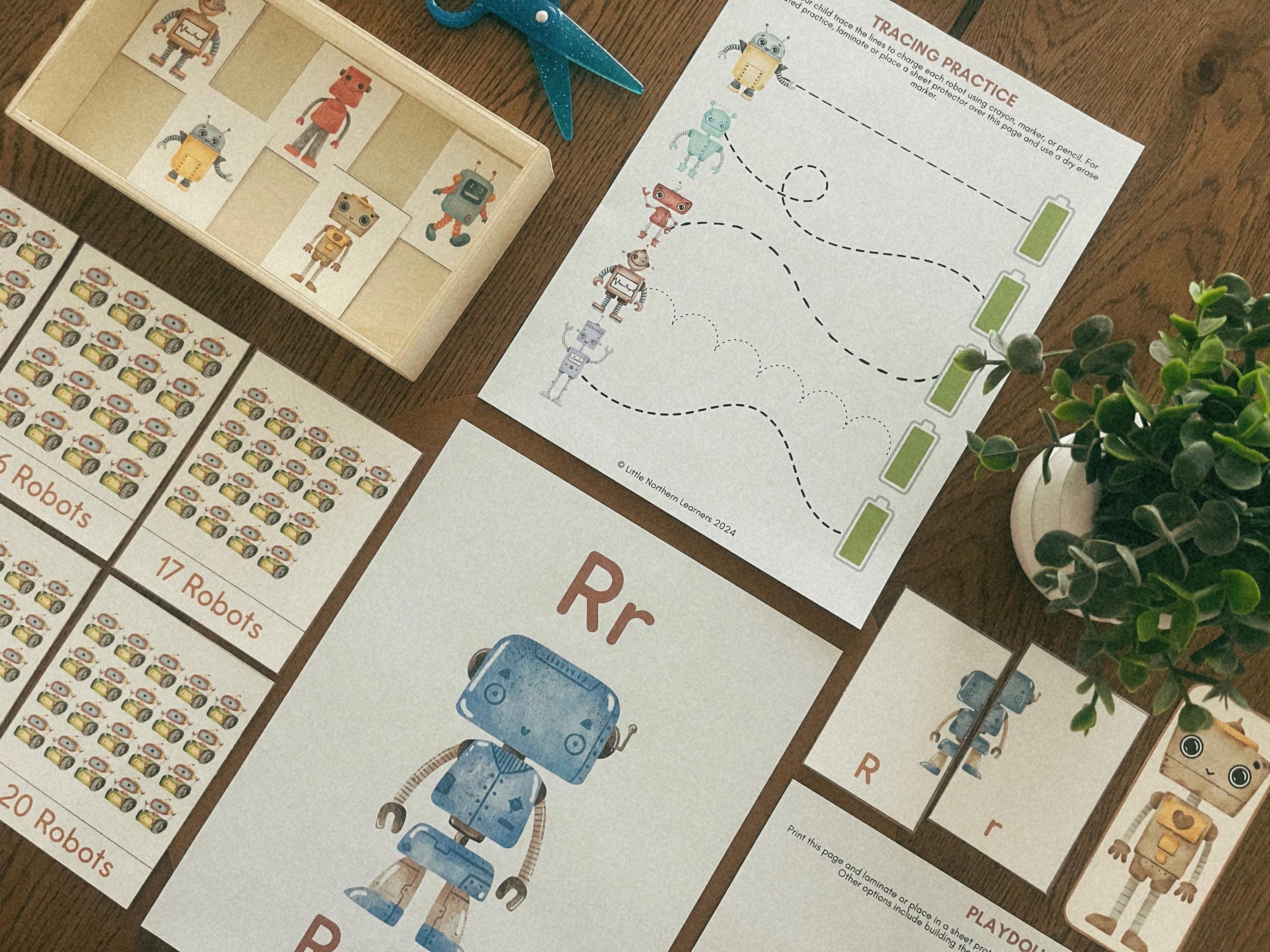 Robot Preschool Unit: Letter R Activities (PDF Download) - Etsy