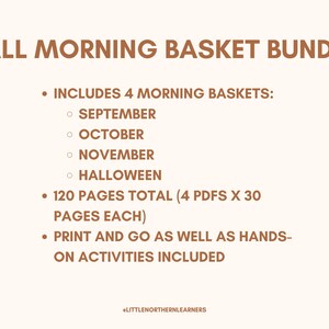 Fall Preschool Activity Bundle: Monthly Themed Pre-K Units (PDF Download) image 3