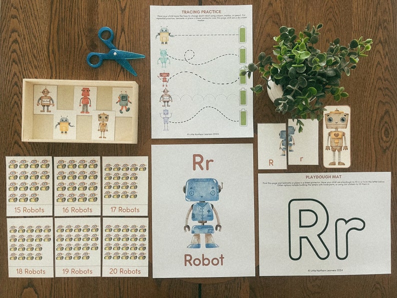 Robot Preschool Unit: Letter R Activities (PDF Download) - Etsy