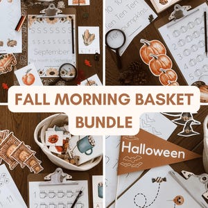 Fall Preschool Activity Bundle: Monthly Themed Pre-K Units (PDF Download) image 1