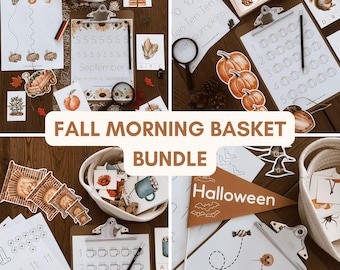 Fall Preschool Activity Bundle: Monthly Themed Pre-K Units (PDF Download)