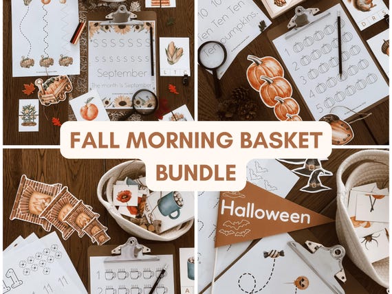 Fall Preschool Activity Bundle: Monthly Themed Pre-K Units (PDF Download)