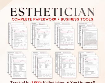 Esthetician Client Paperwork System – Complete Legal-Ready Forms for Beauty Businesses