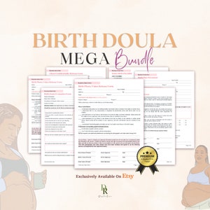 Contrato de doula de parto, paquete de negocio de doula, admisión de doula, contrato de doula editable, contrato de apoyo para el parto y el nacimiento [ETSY ORIGINALS]