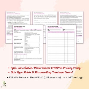 Medspa Consent Forms Bundle Spa Consent Forms Printable - Etsy