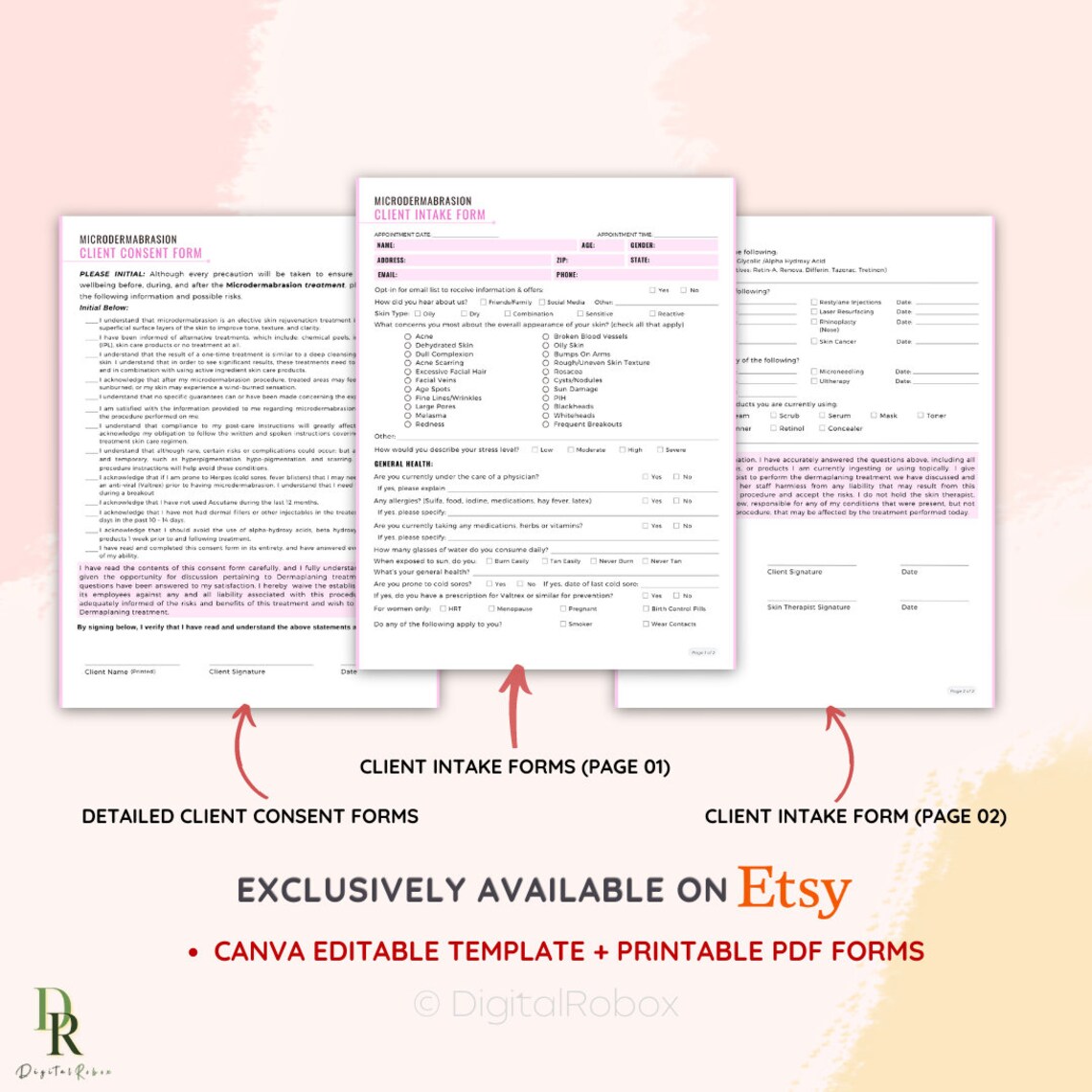 Editable Microdermabrasion Consent Forms, Microdermabrasion Consent